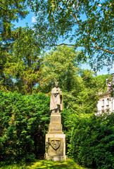 Karl IV Statue Park Karlsbad Stadt