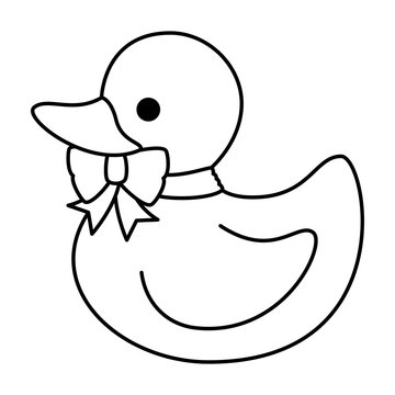 little rubber duck toy icon