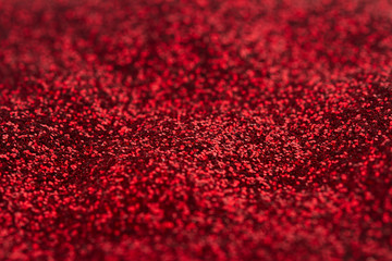 red glittering background closeup