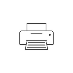 Copy, device, printer icon. Vector illustration, flat design.