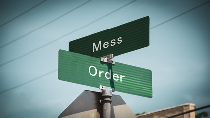 Street Sign Order versus Mess