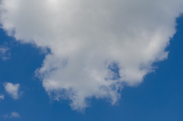 cloud in the blue sky