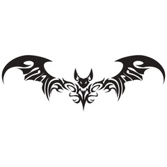 Bat Tattoo Black Silhouette