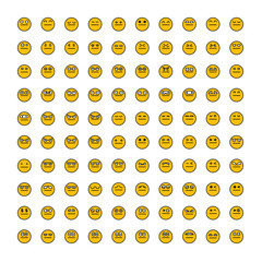 emoticon icons yellow face