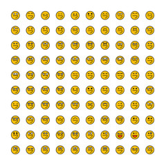 emoticon icons yellow face