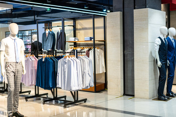suit in shopping mall