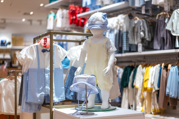 baby clothes in shopping mall