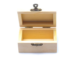 wood box isolated on white background
