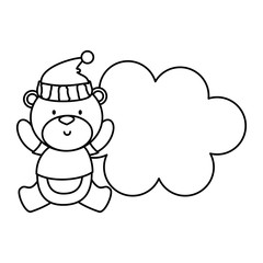 little bear teddy with hat