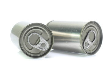 aluminum can isolated on white background