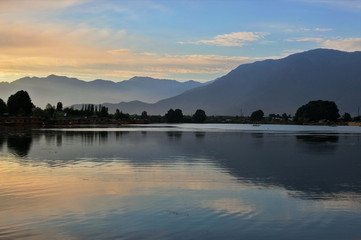Sunrise on Dal lake, Kashmir India