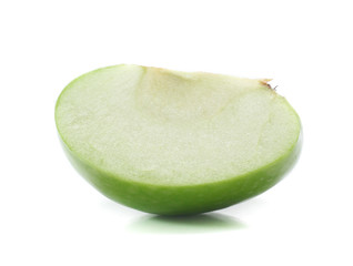 Green apple isolated on white background