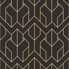 Abstract art deco seamless modern tiles pattern