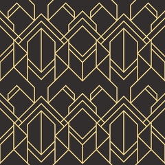 Abstract art deco seamless modern tiles pattern