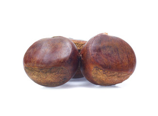Chestnuts  isolated on white background