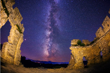 The Great Wall is under the stars