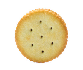 Sandwich biscuits cracker isolated on white background