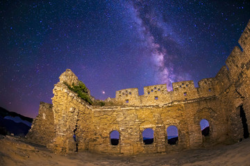 The Great Wall is under the stars