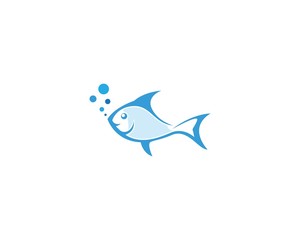 Fish icon illustration vector template design