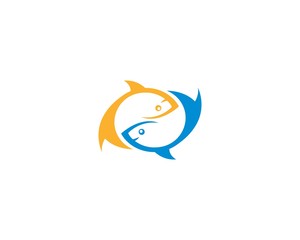 Fototapeta premium Fish icon illustration vector template design