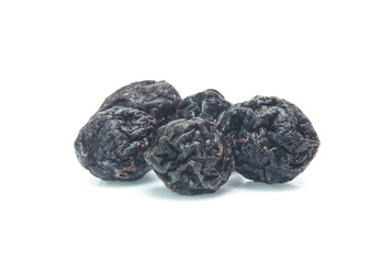 Dried  blueberry isolated on white background