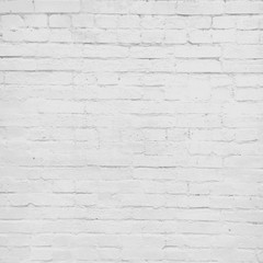 brick wall painted white, vector background texture