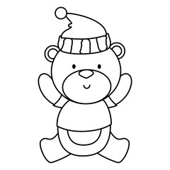 little bear teddy with hat