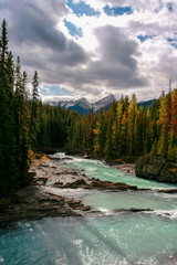 Kicking horse river in Yoho NP, British columbia, canada