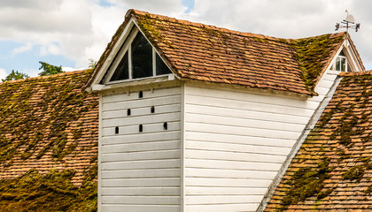 Old Dovecote for Doves Pigeons in Building Roof England Britain