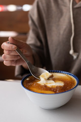 Taiwan snacks of tofu pudding