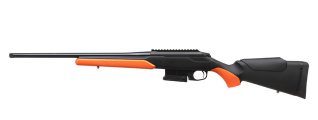 modern bolt carbine isolated on white background