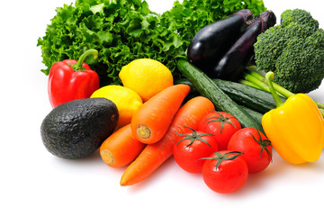 野菜　Vegetables on white background