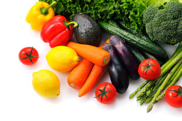 野菜　Vegetables on white background