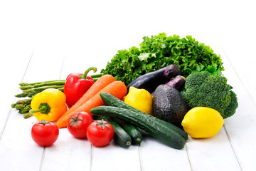野菜　Vegetables on white background