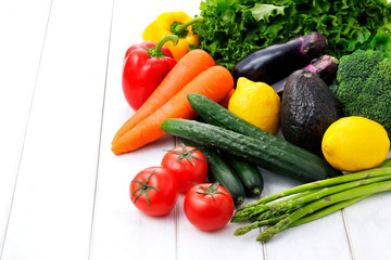 野菜　Vegetables on white background