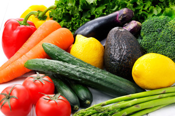 野菜　Vegetables on white background