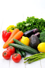 野菜　Vegetables on white background