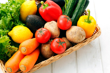 野菜　Vegetables on white background