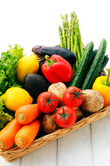 野菜　Vegetables on white background