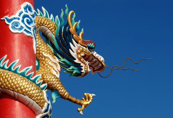 Another animal dragon That the Chinese people respect and worship, pay homage to fortune