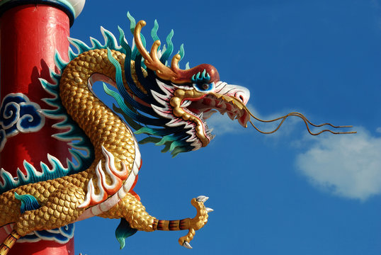 Another animal dragon That the Chinese people respect and worship, pay homage to fortune