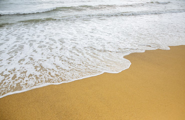 Beautiful beach. Summer sand and sun. Vacation concept. Travel and holiday photo. Barceloneta in the city.