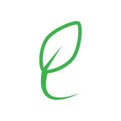 Obraz premium Leaf graphic icon design template vector illustration