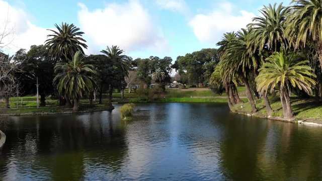 Drone Footage Parque rodo montevideo uruguay