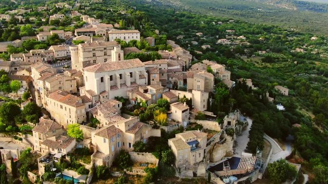 Aerial view of Gordes in France