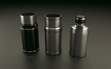 3D rendered quality steel thermo flask illustration