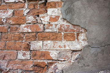 texture and background of old brick wall