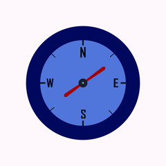 compass icon. flat illustration of compass vector icon for web