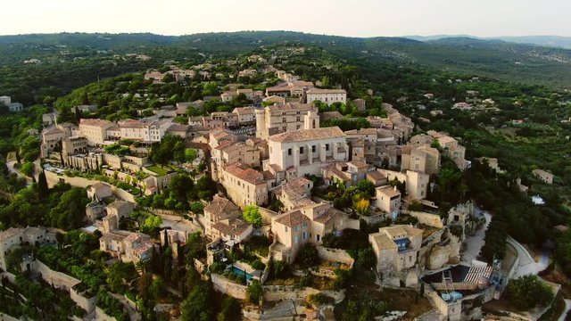 Aerial view of Gordes in France