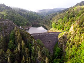 river dam in France mountains